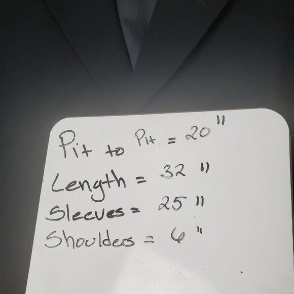 OXFORD Mens Sports Coat SZ 37R Byran 100% Wool Black 3‎ Button Business 96R - Picture 4 of 11